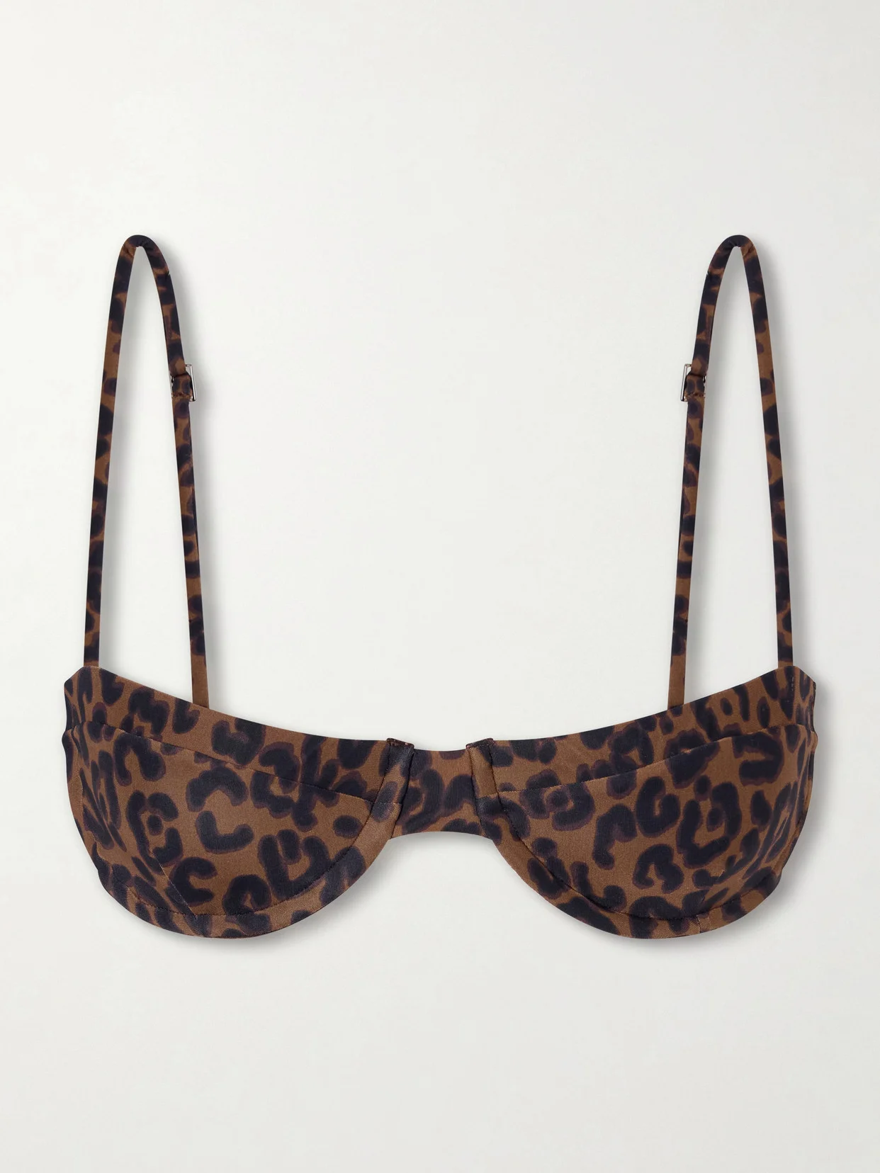 Barbara Leopard-print Bikini Top - 1