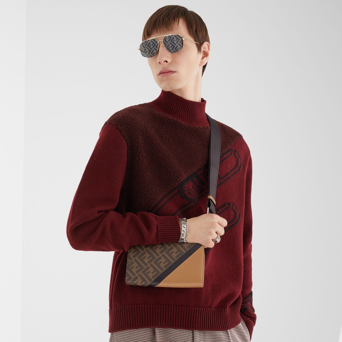 Burgundy wool pullover - 4