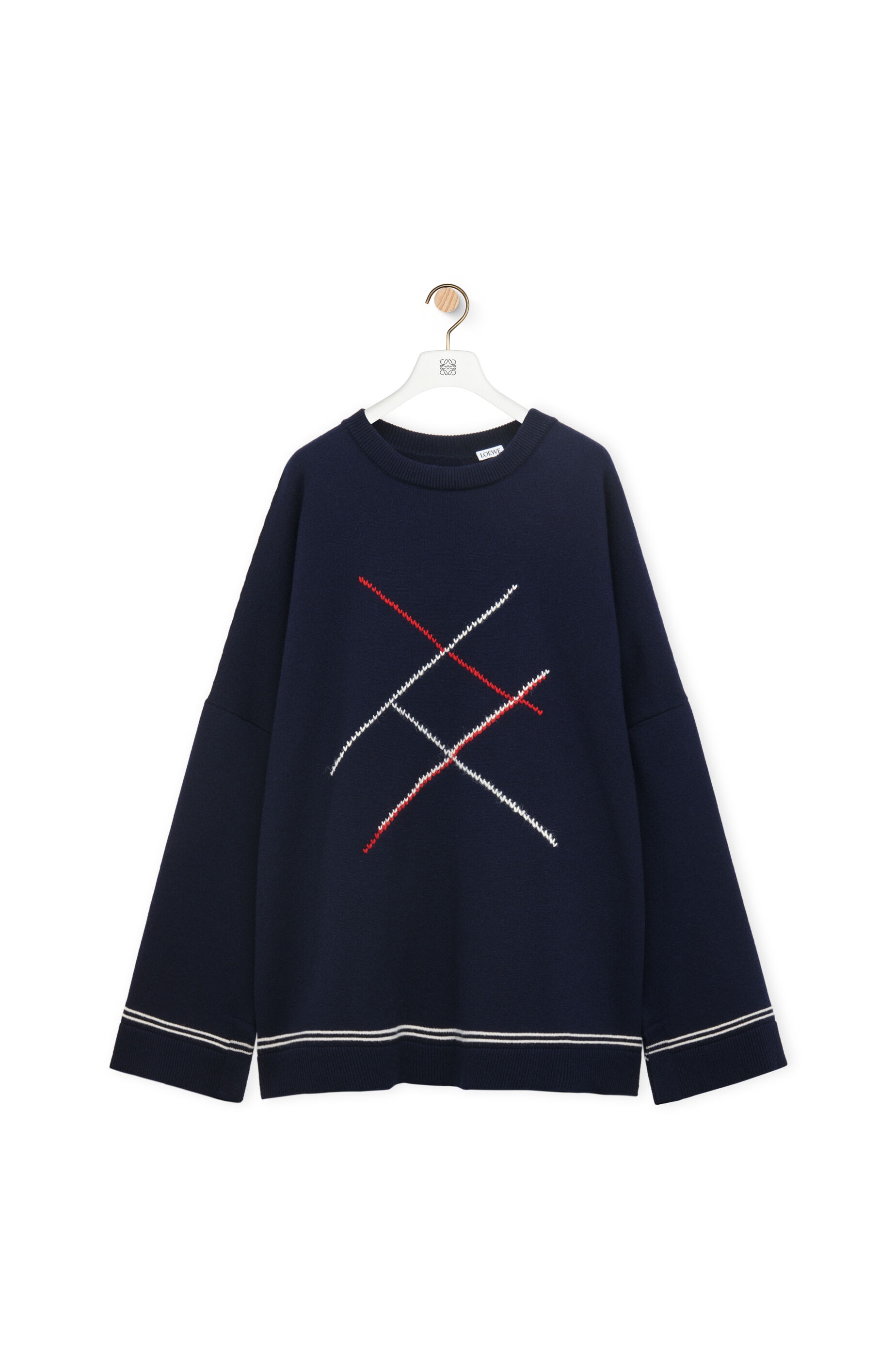 Argyle sweater in wool - 1
