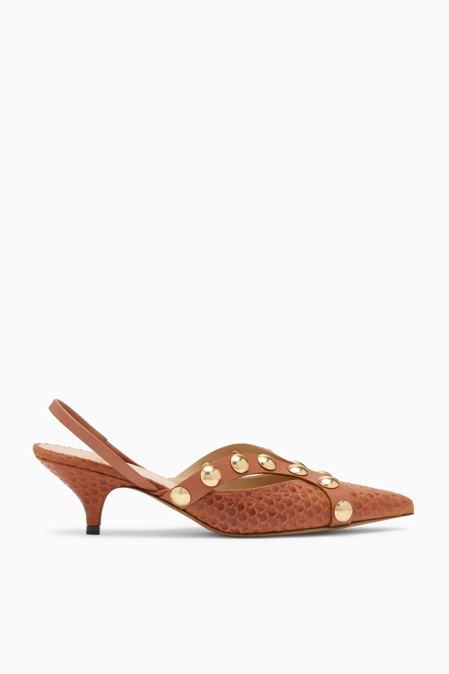 Vendome Studded Kitten Heel - 1