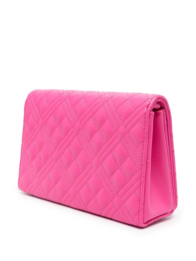 logo-lettering quilted crossbody bag 3