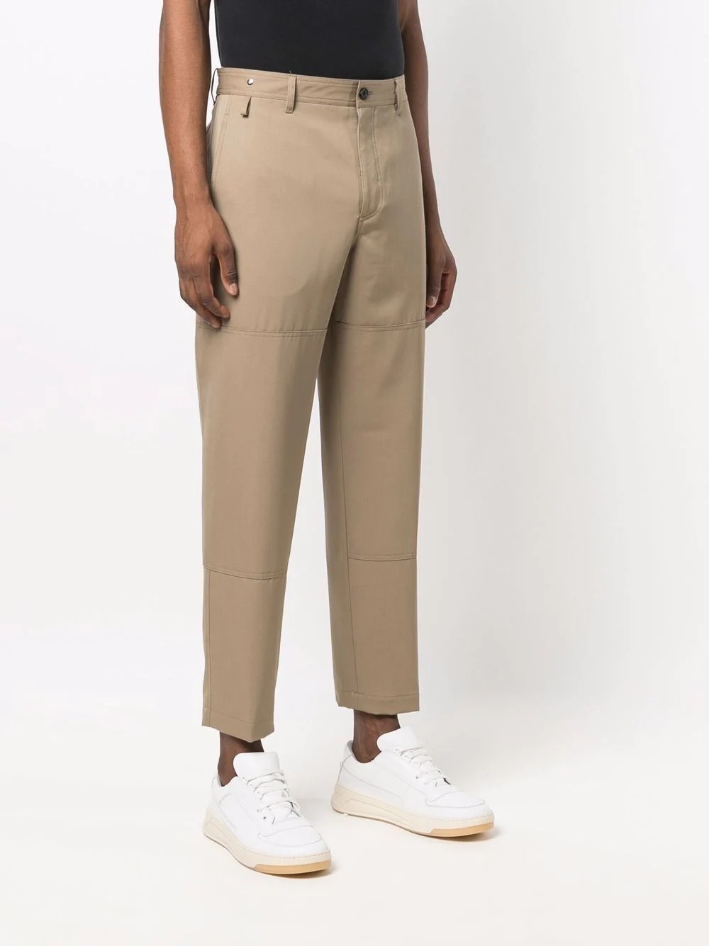 four-pocket wool cropped trousers - 3