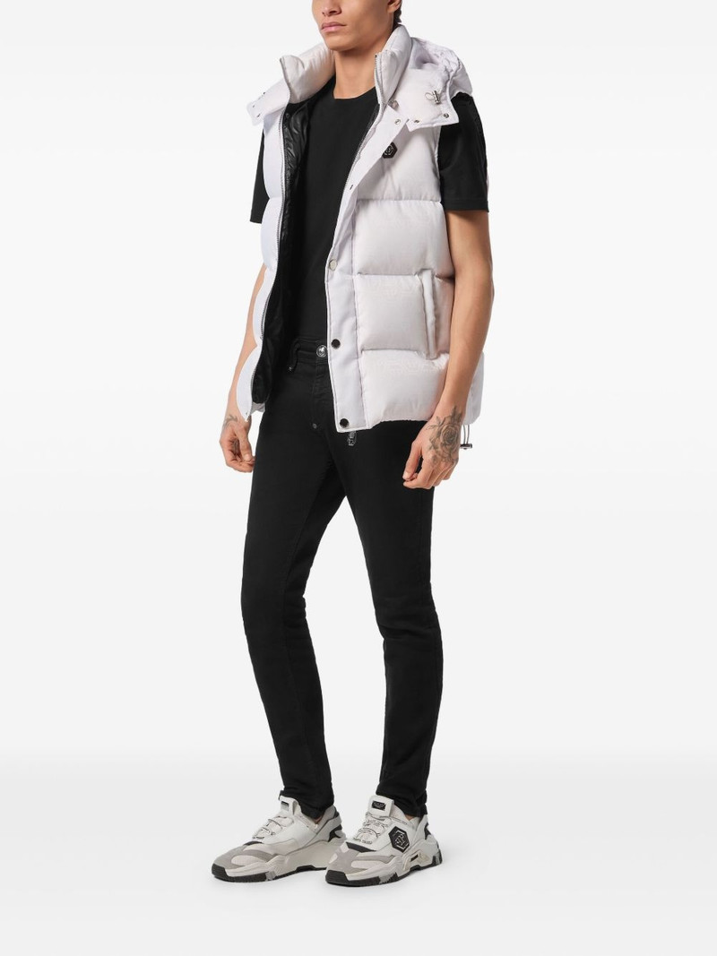 PHILIPP PLEIN monogram quilted gilet outlook