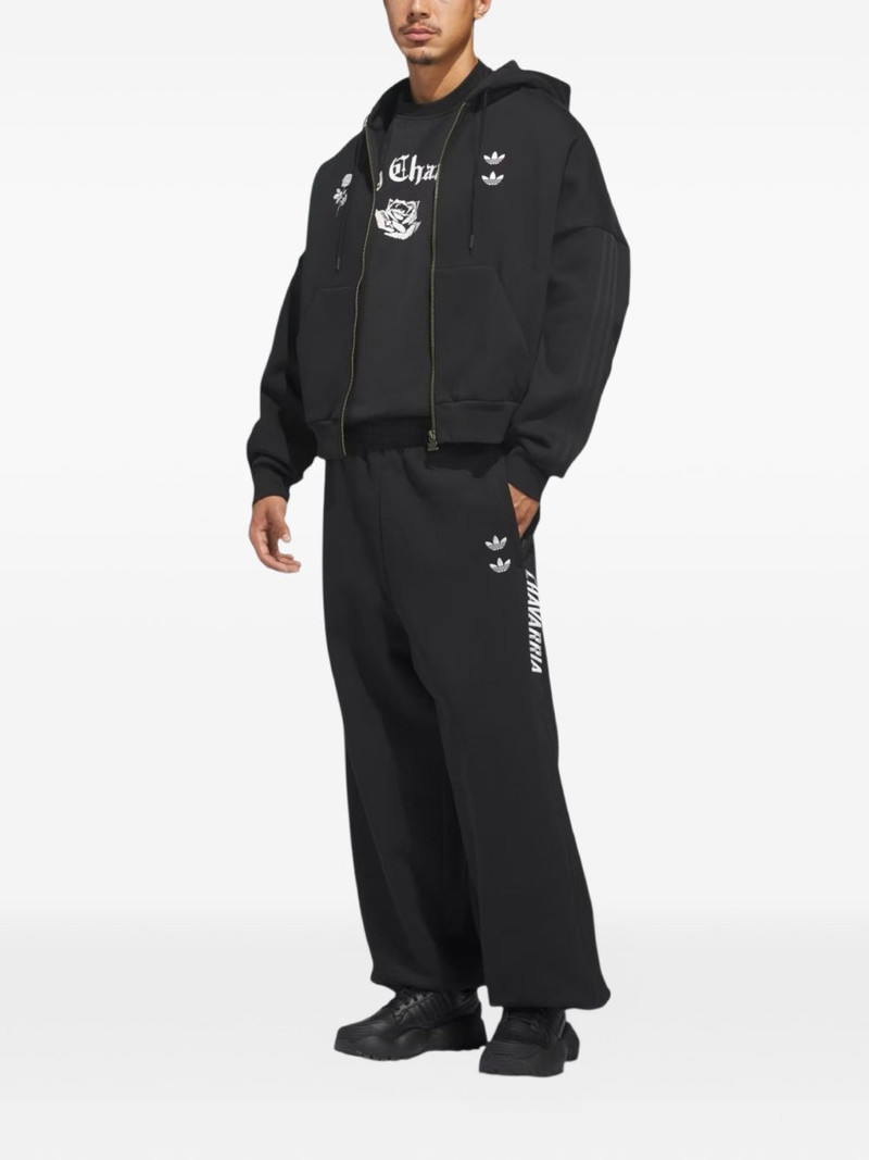 WILLY CHAVARRIA x Adidas embroidered logo drawstring trak pants outlook