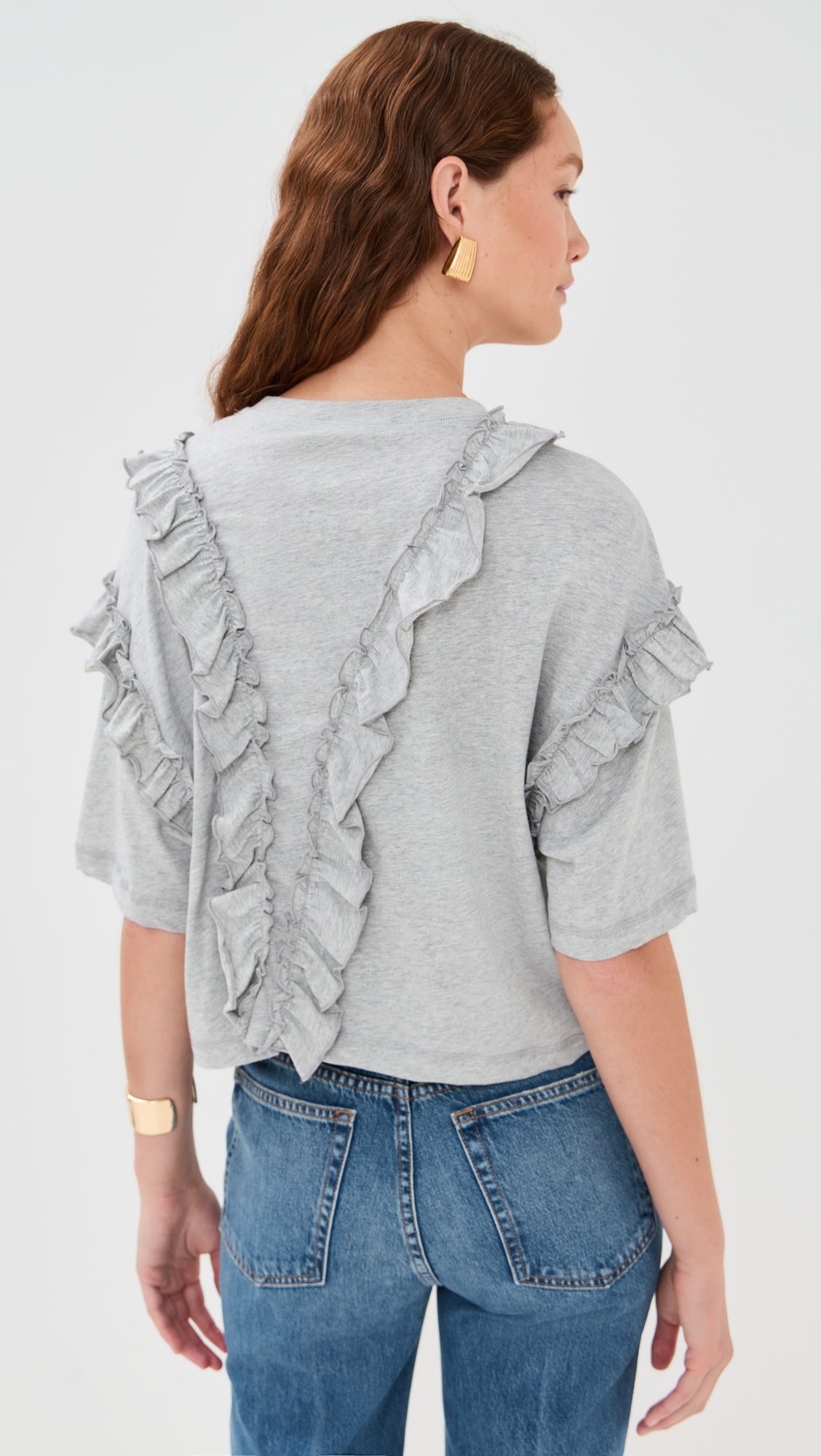 Sydney Short Sleeve Ruffle Tee - 2