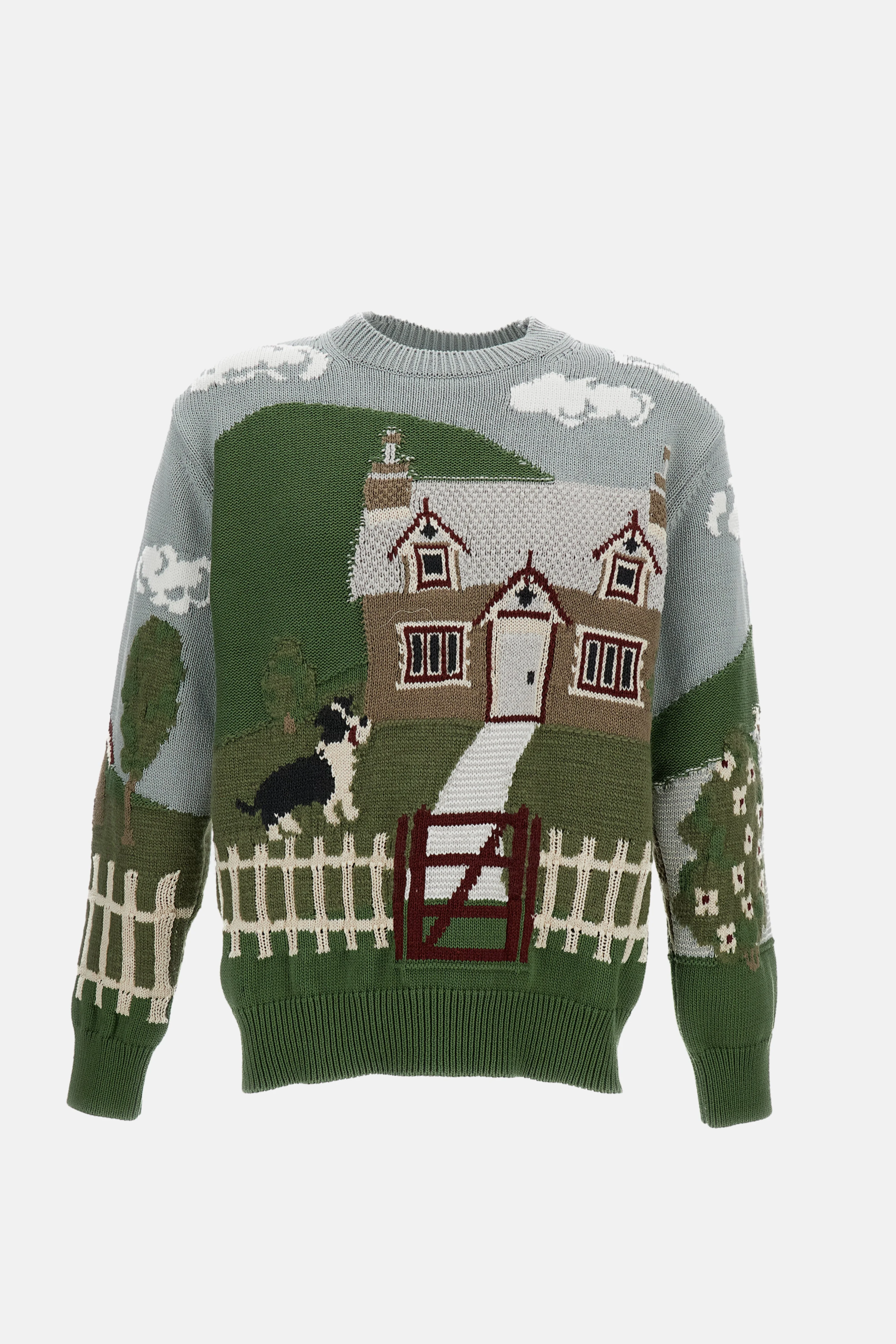 Embroidered Knit Pullover - 1
