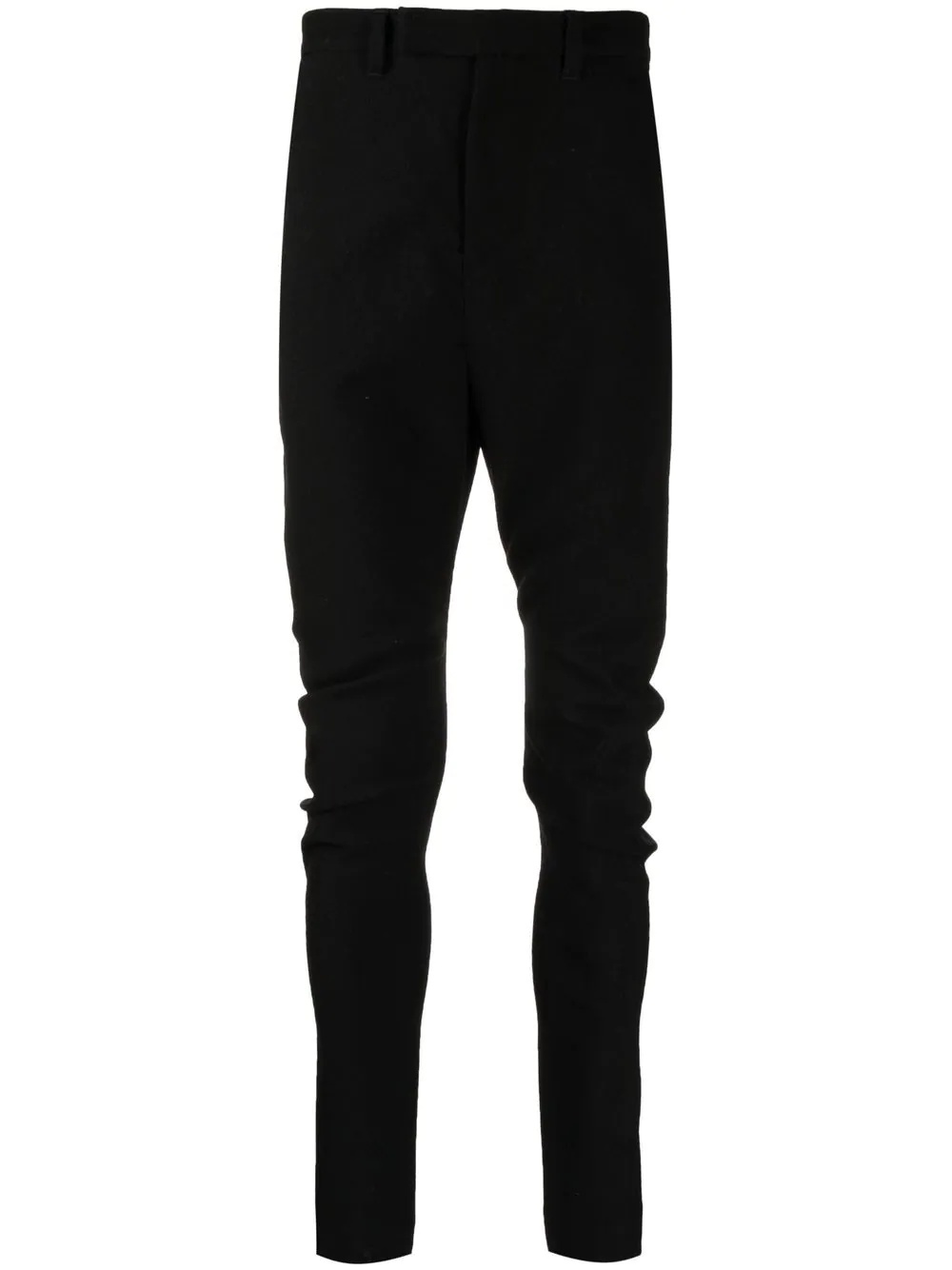 straight-leg wool blend trousers - 1