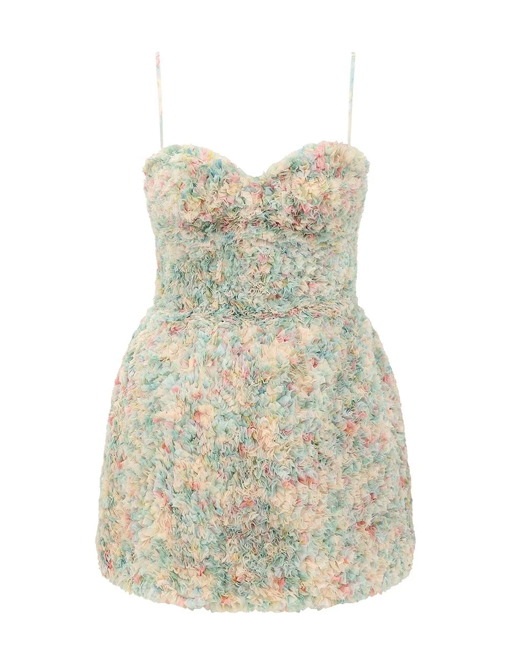 CLASH FLUFF MINI DRESS - 1