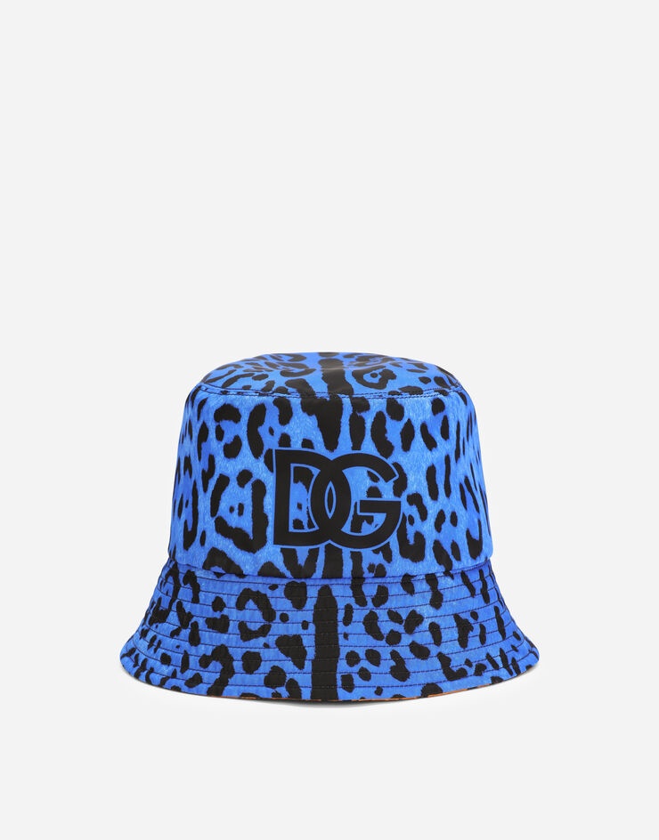 Reversible bucket hat in tiger-print nylon - 5
