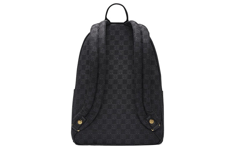 Air Jordan Gold Logo Monogram Backpack 'Black' FJ6784-010 - 3