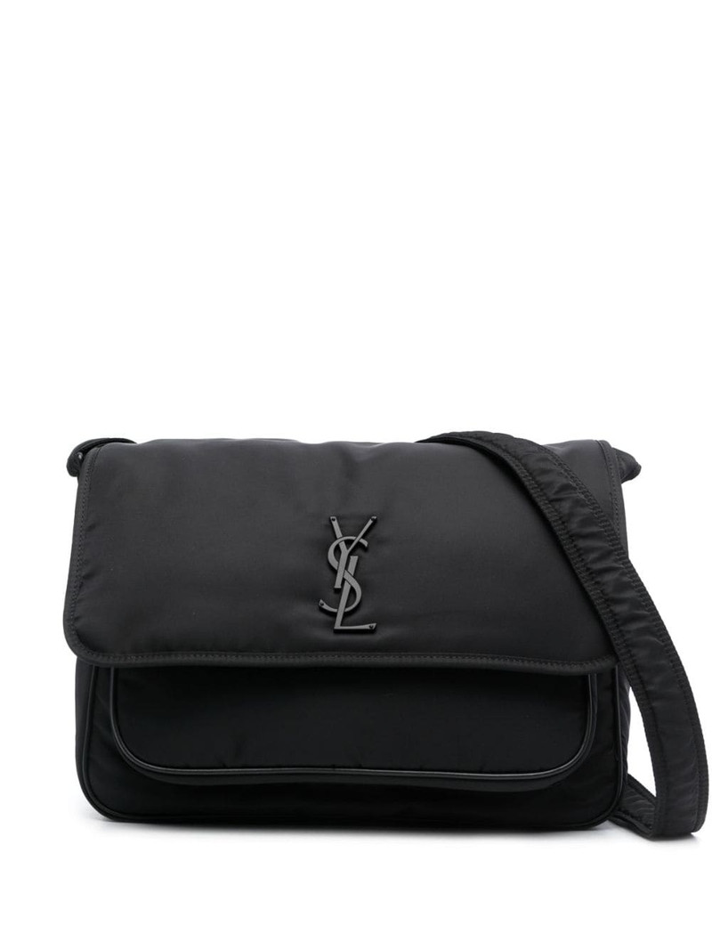 Niki YSL-plaque messenger bag 1