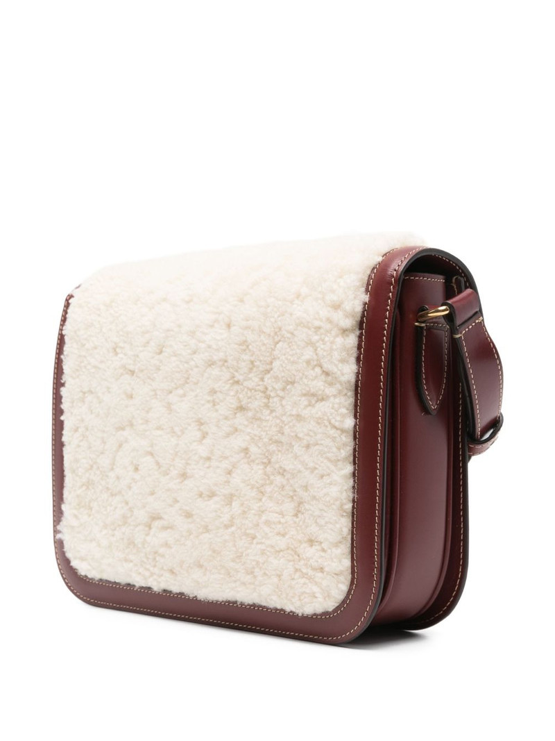 shearling leather shoulder bag 3