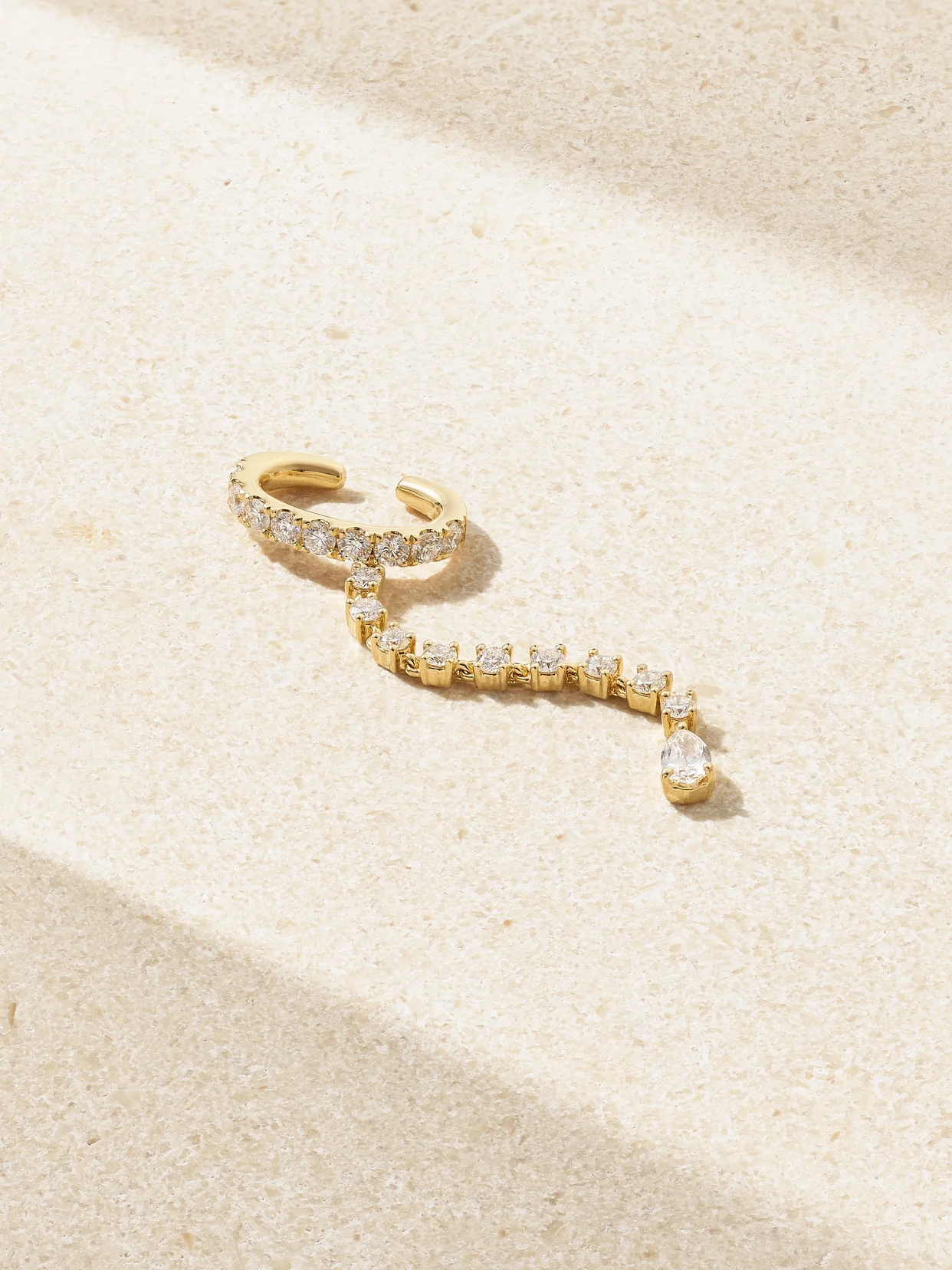 18-karat Gold Diamond Ear Cuff - 1