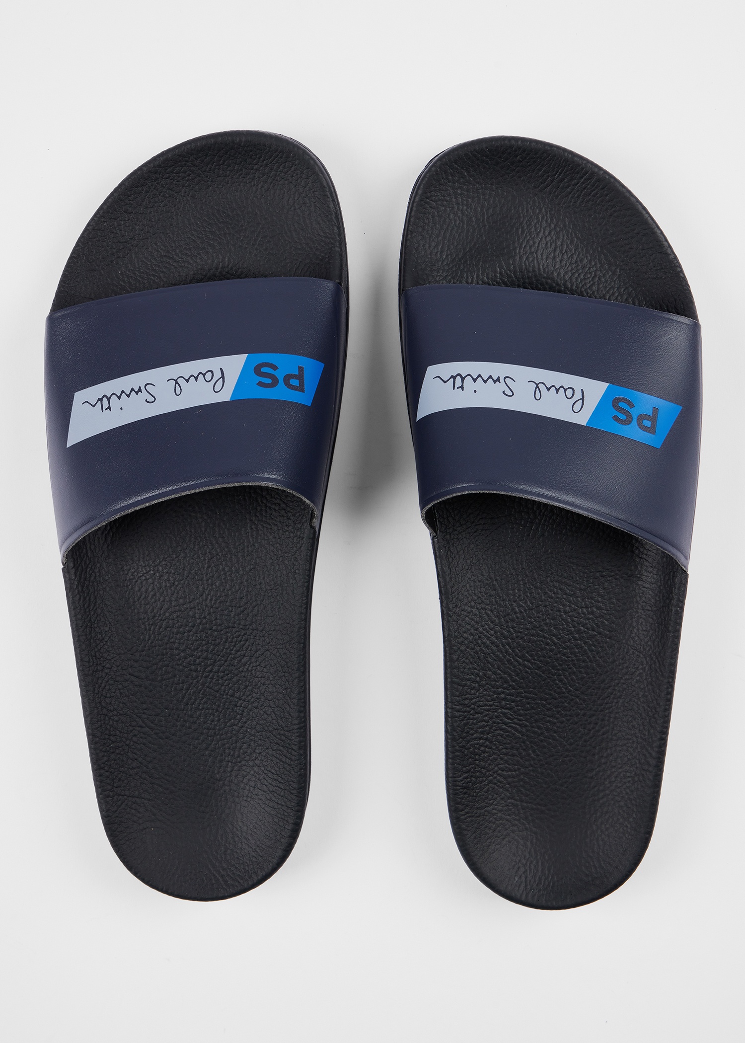 Dark Navy Tilt Logo 'Nyro' Slides - 5