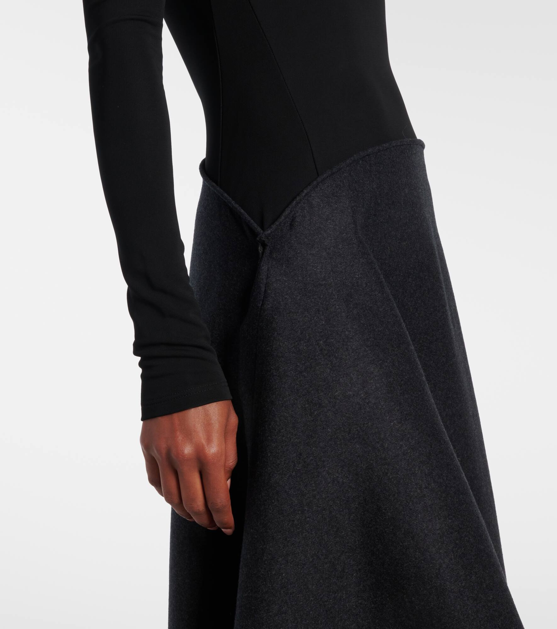 Asymmetric midi dress - 4