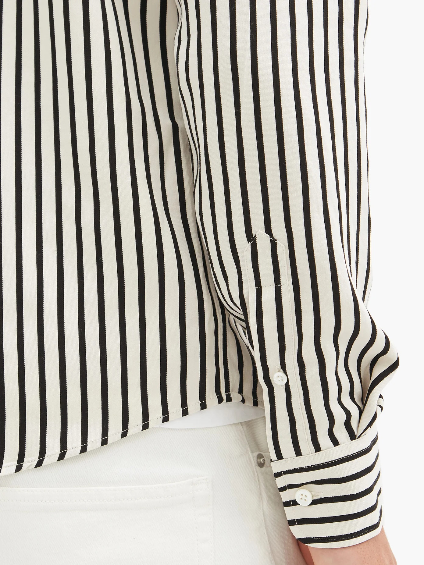 Striped twill shirt - 3