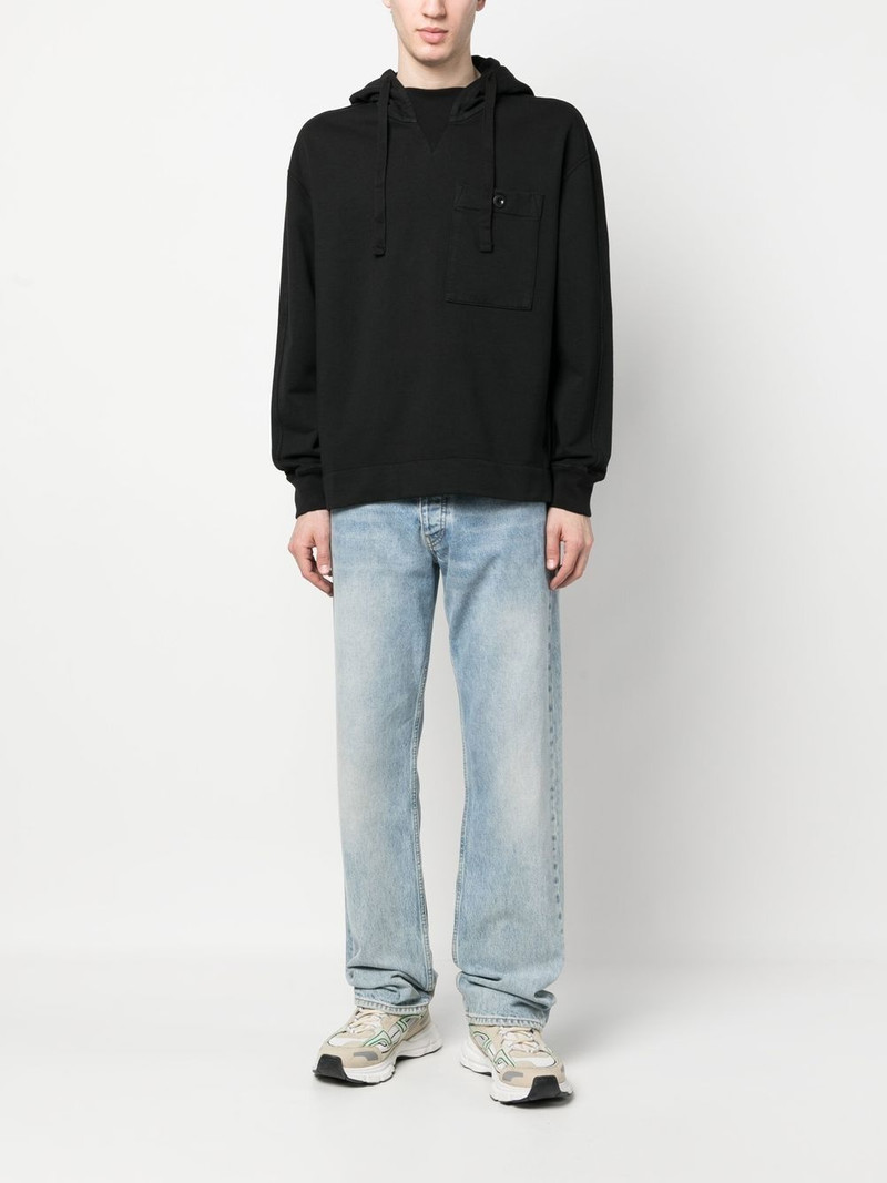 Ten C patch-pocket detail hoodie outlook