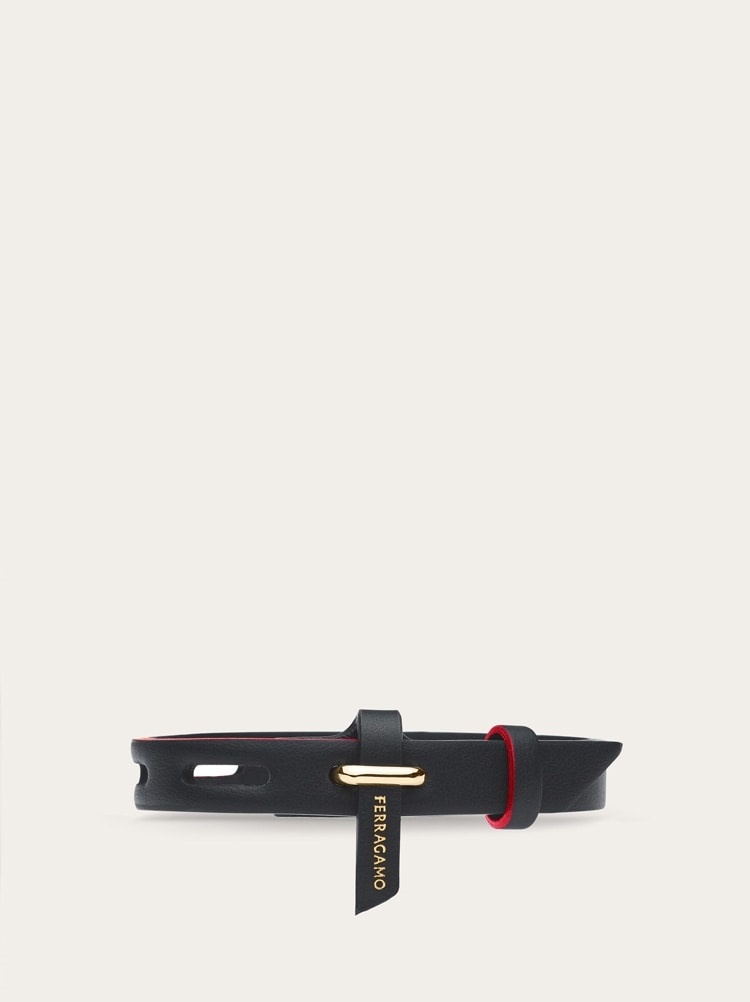 LEATHER BRACELET WITH EYELETS - 1