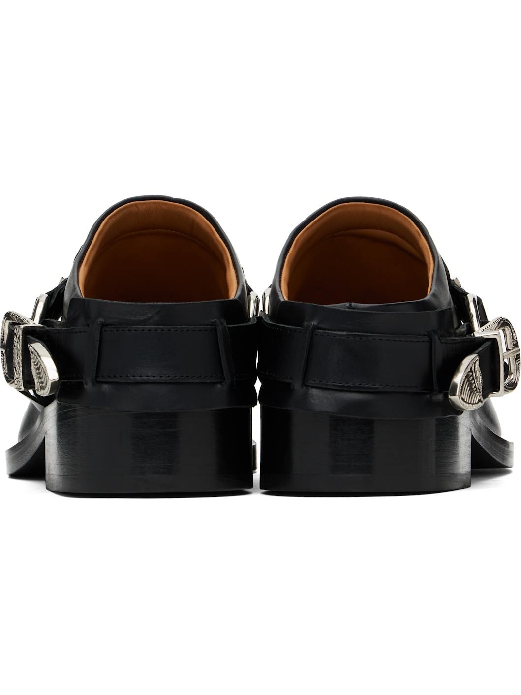 Black Western Mules - 2