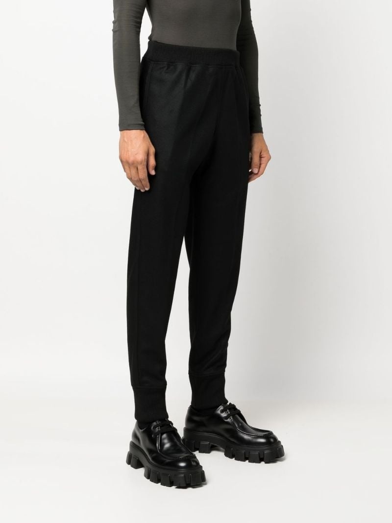 elasticated wool track pants - 3