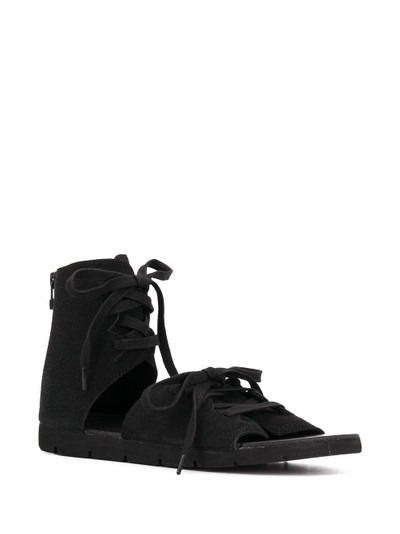 Yohji Yamamoto lace-up gladiator sandals outlook