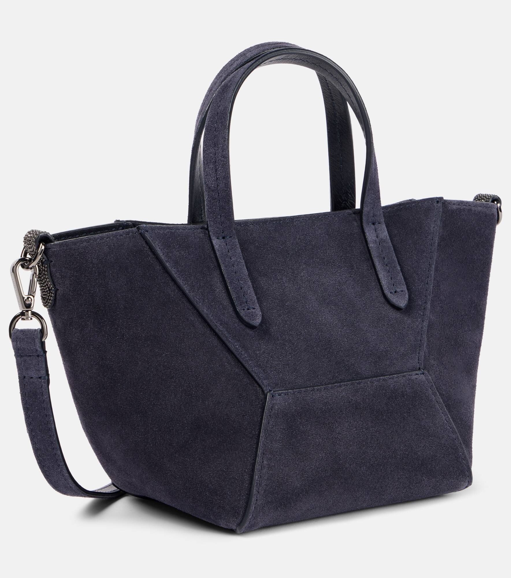 Monili suede tote bag - 4