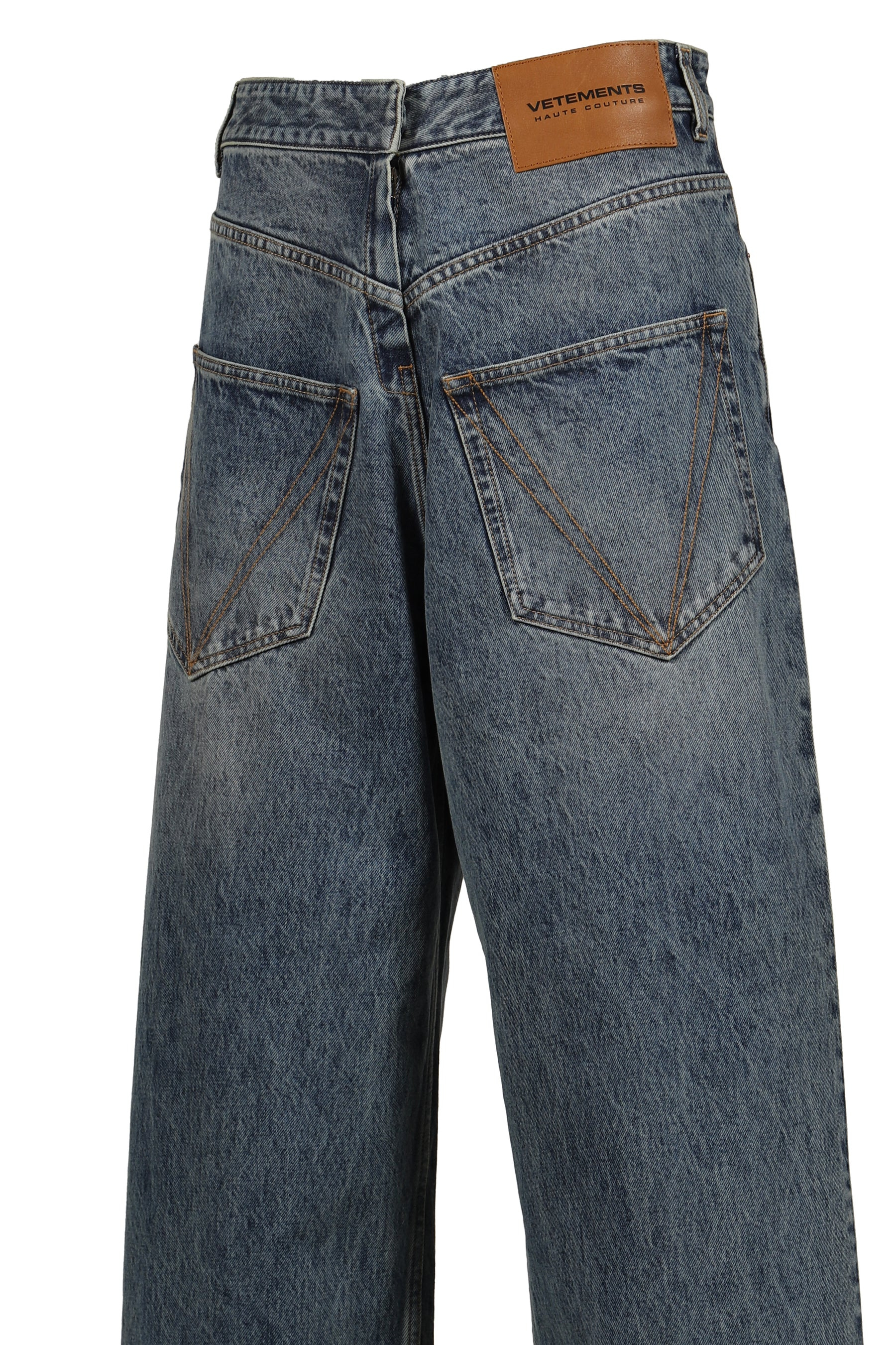 BACK TO FRONT JEANS M / DISTRESSED BLU - 4