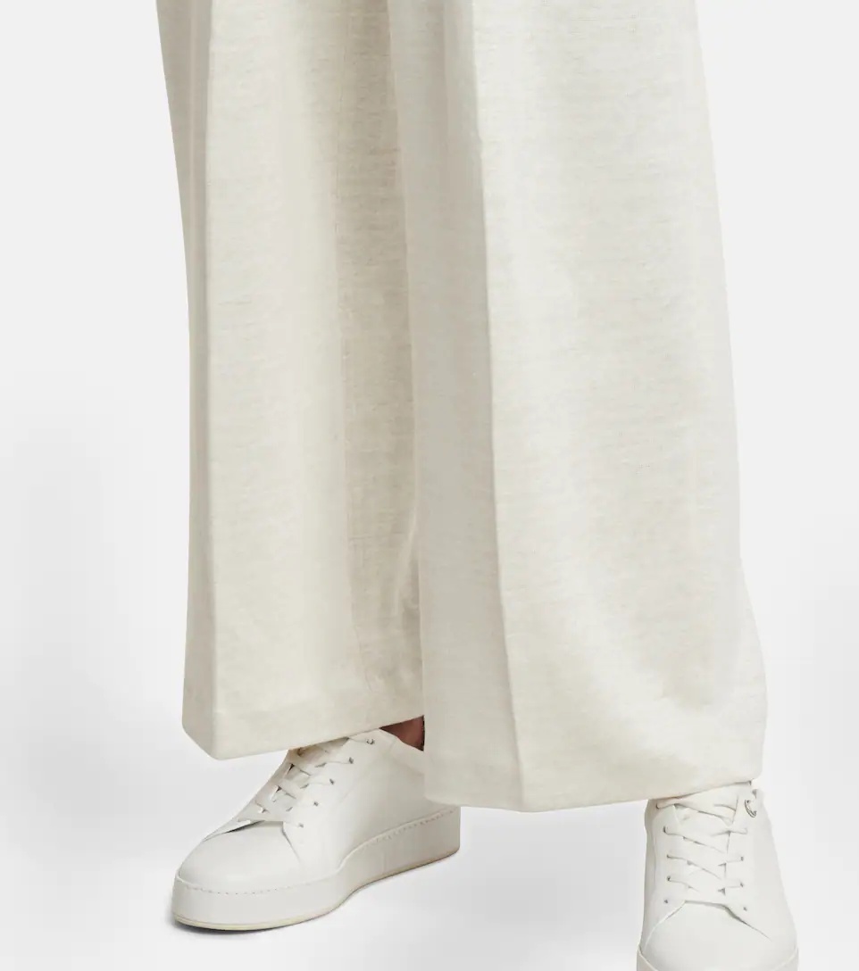 High-rise linen straight pants - 5