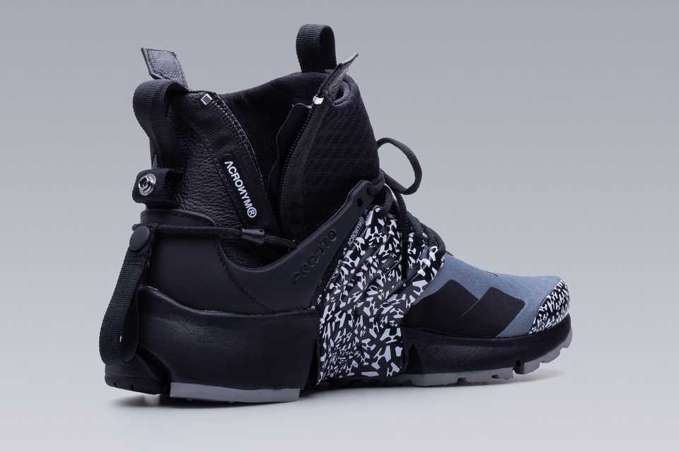 APM2-001 Nike® Air Presto Mid / Acronym® Cool Grey/Black/Black - 20