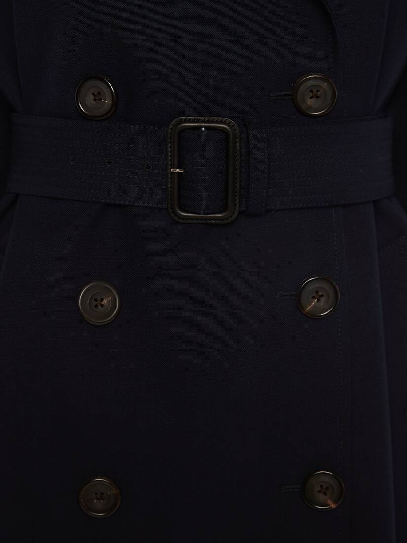 Hybrid Trench Coat in Black - 5