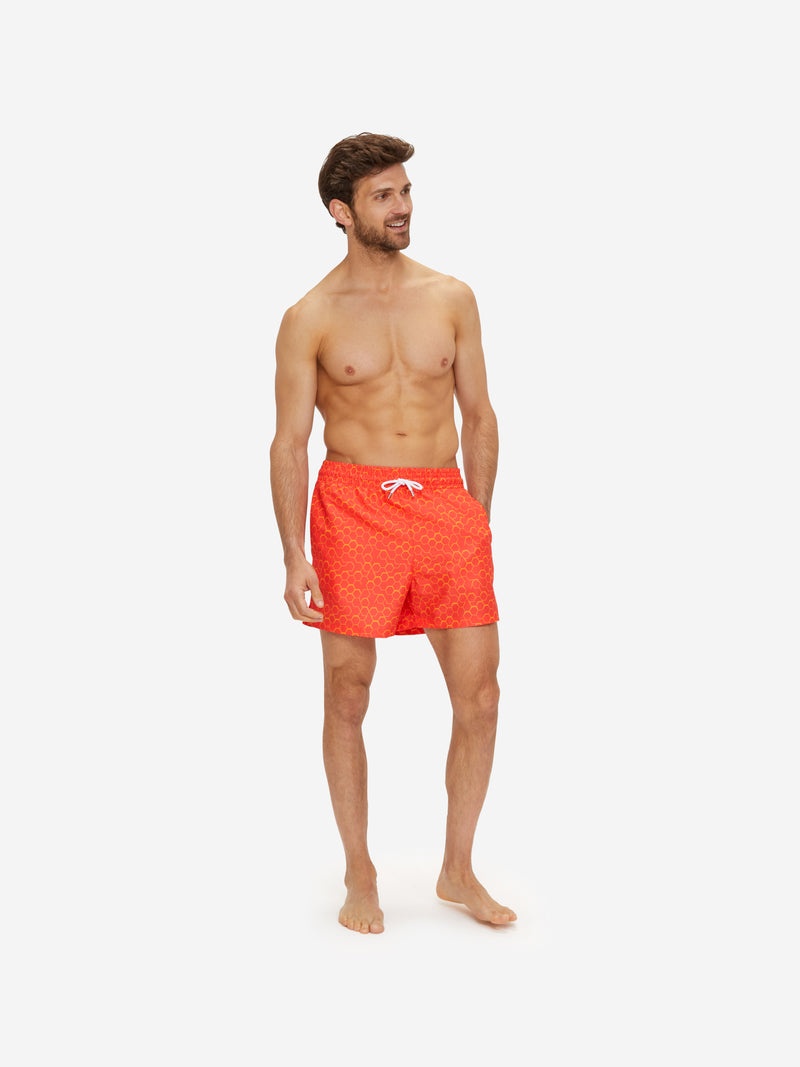 Men's Short Swim Shorts Tropez 12 Red - 3