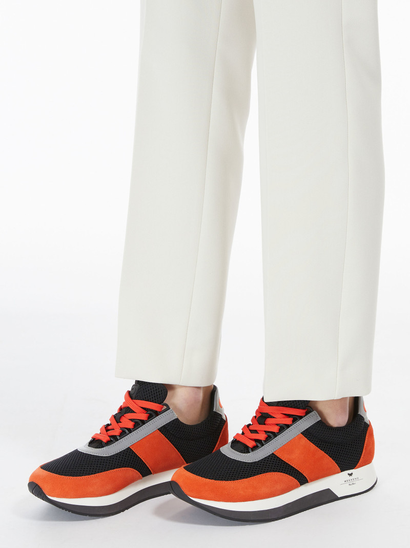 RARO Technical fabric and leather sneakers 6