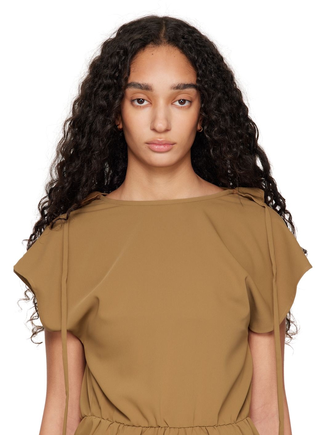 Gold Numeric Minimal Signature Hoop Earrings - 3