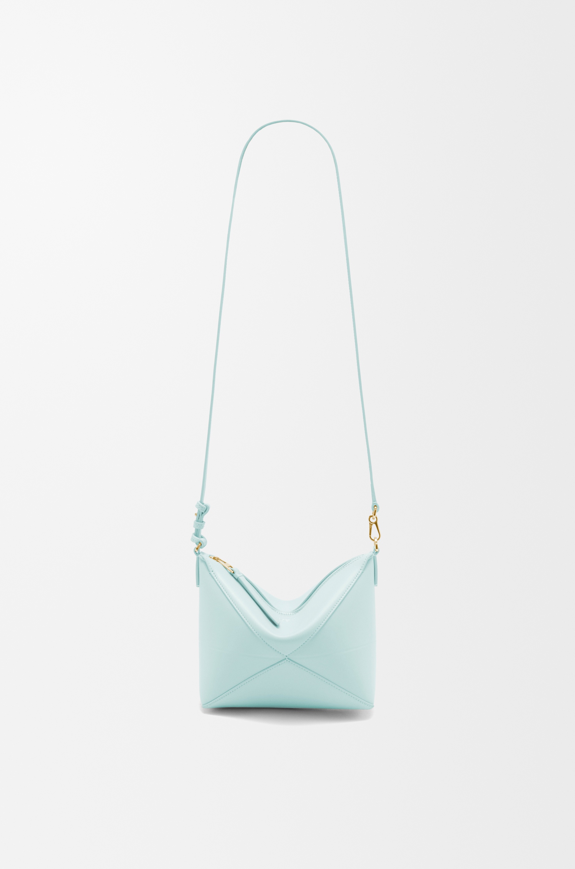 Puzzle Fold pouch in shiny nappa calfskin - 7