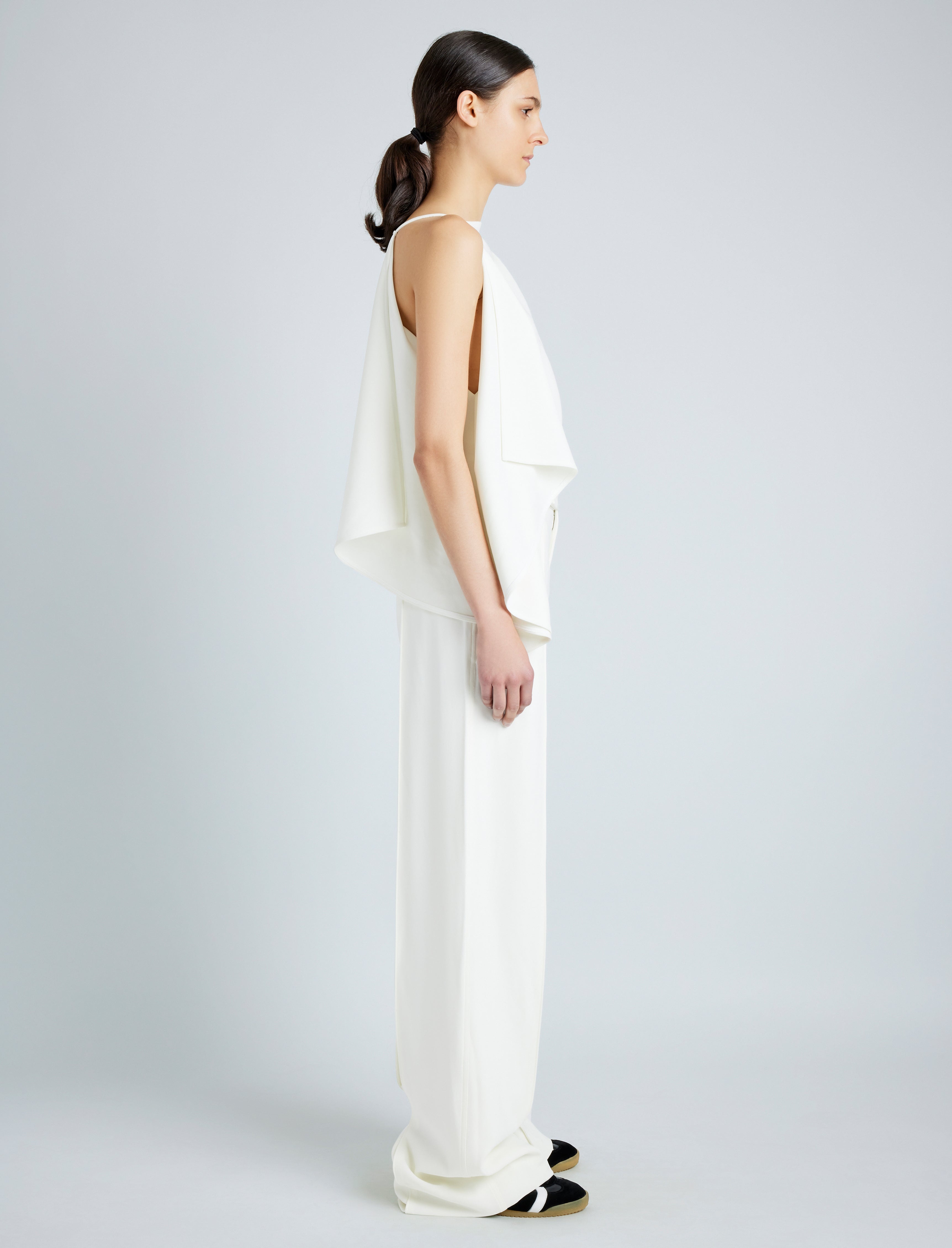 Weyes Pant in Matte Double Crepe - 3