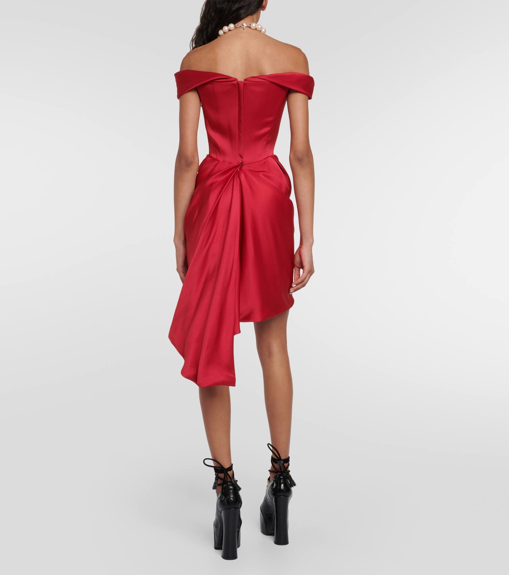 Nova Cora crêpe satin minidress - 3