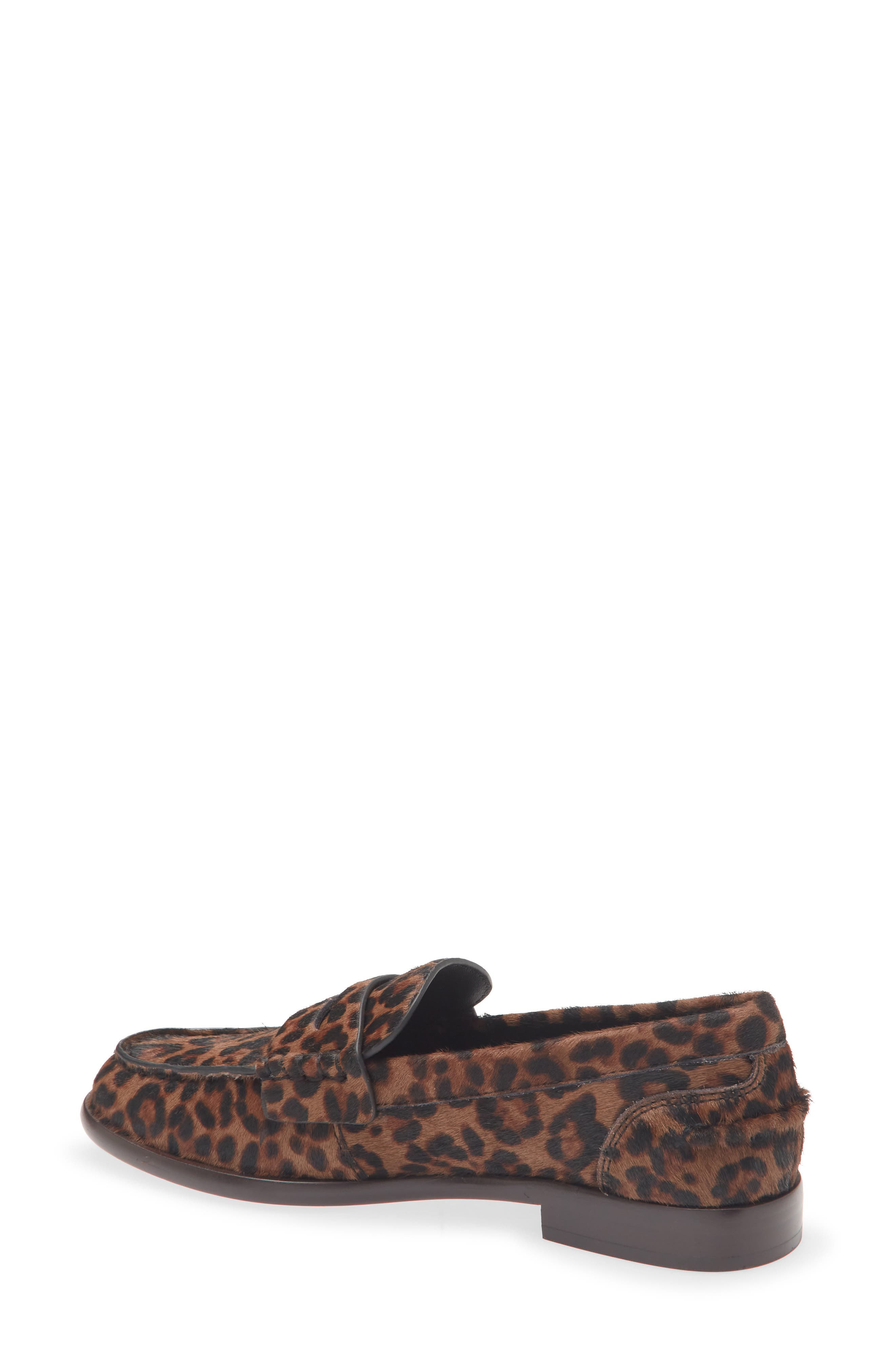 rag & bone Carter Genuine Calf Hair Penny Loafer in Leopard at Nordstrom - 2