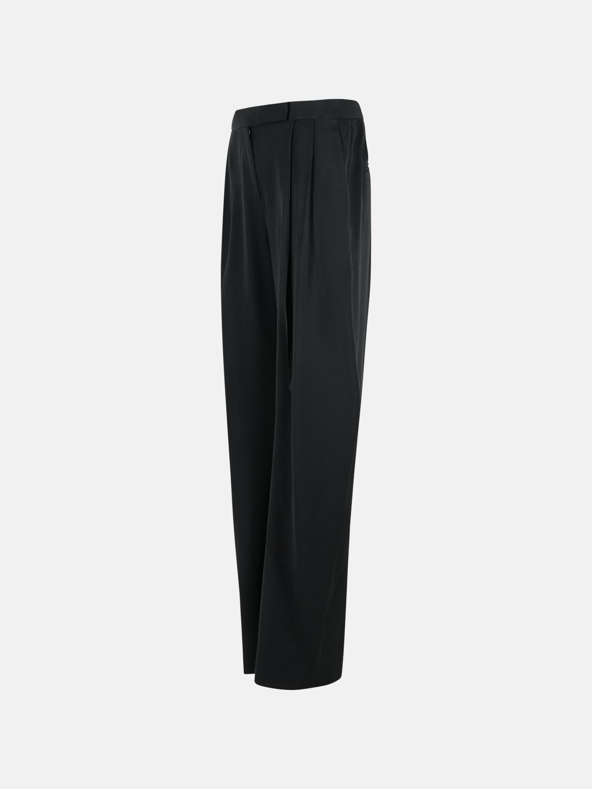 'GARY' LONG BLACK VIRGIN WOOL PANTS - 2