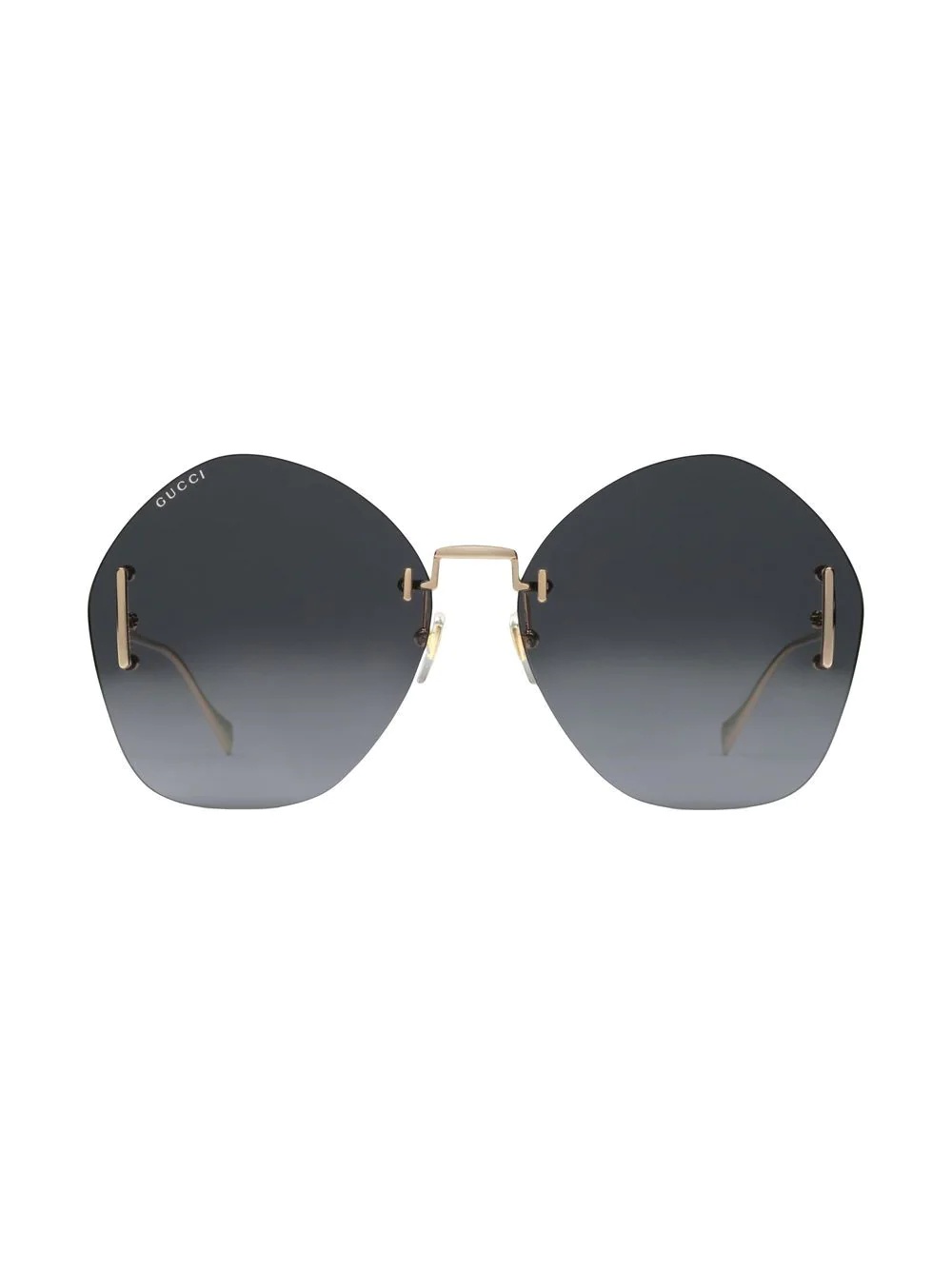 oversized-frame sunglasses - 1