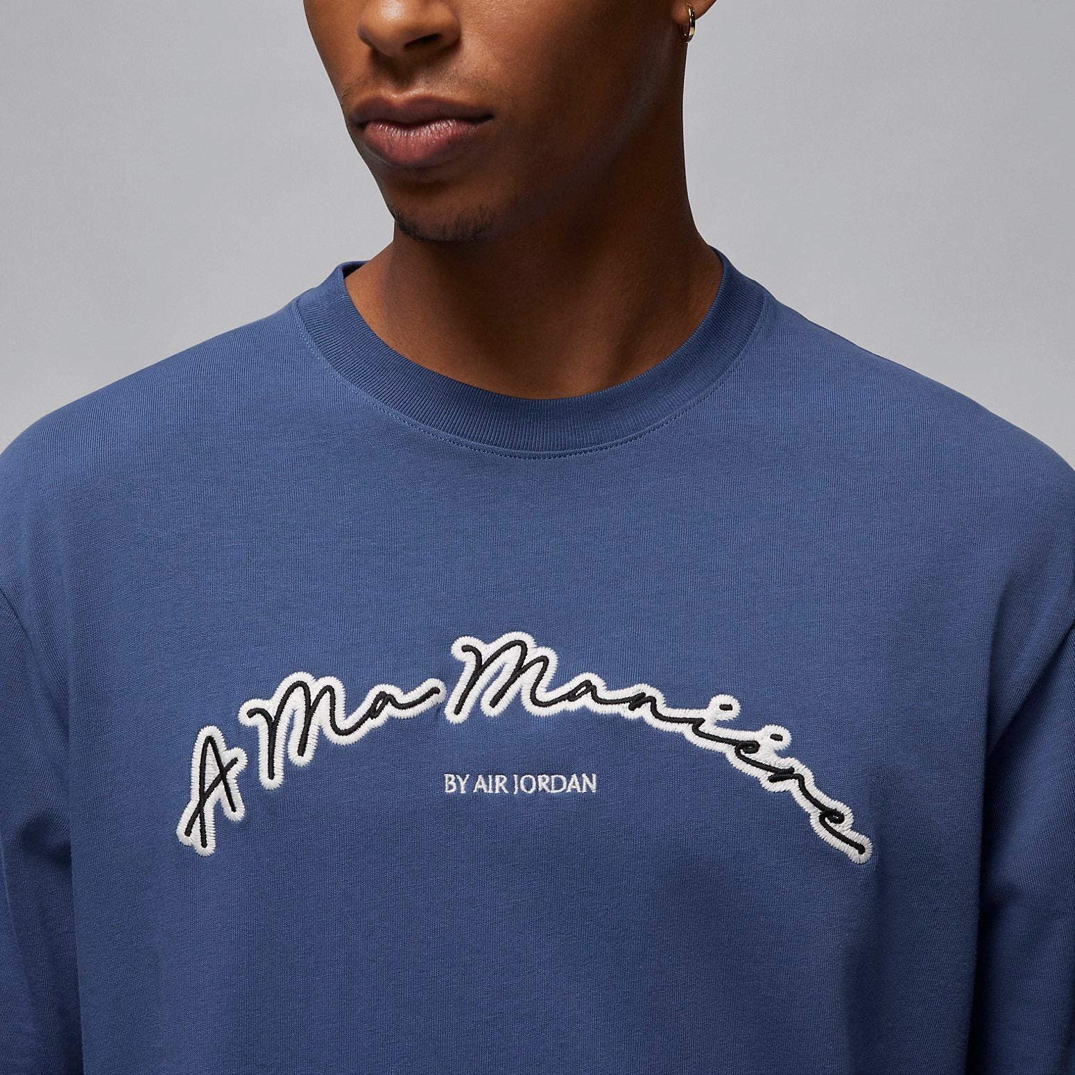 Air Jordan x A MA Maneire T-shirt Aisa Sizing 'Mystic Navy' FN0610-461 - 2