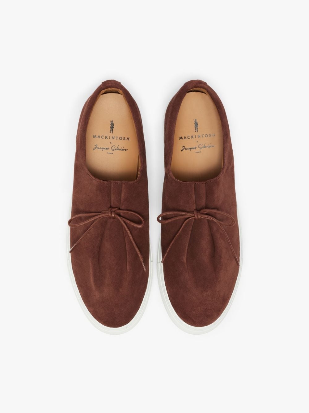 JACQUES SOLOVIÈRE TERRACOTTA SUEDE SNEAKERS - 3