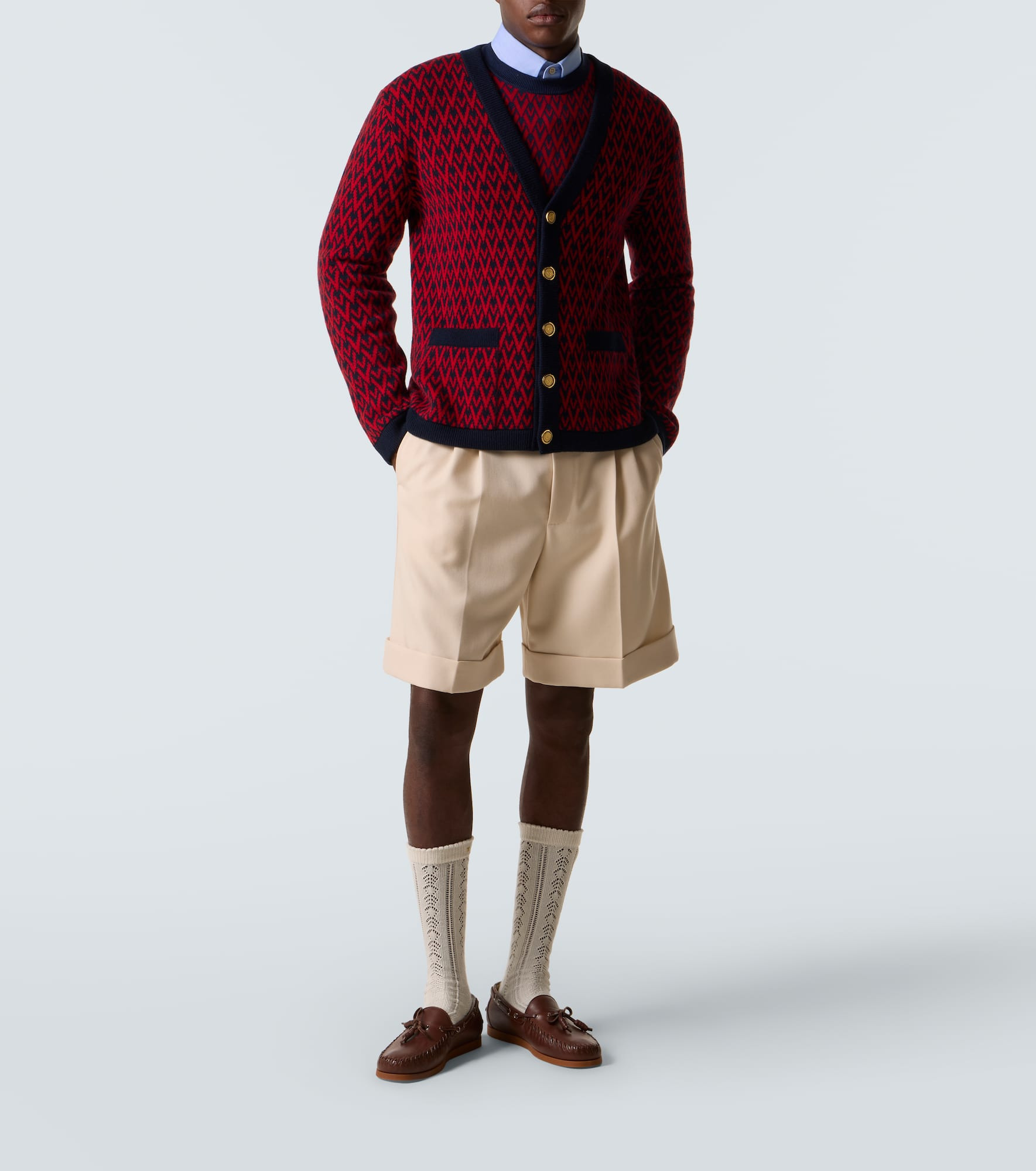 Toute La V virgin wool jacquard sweater - 2