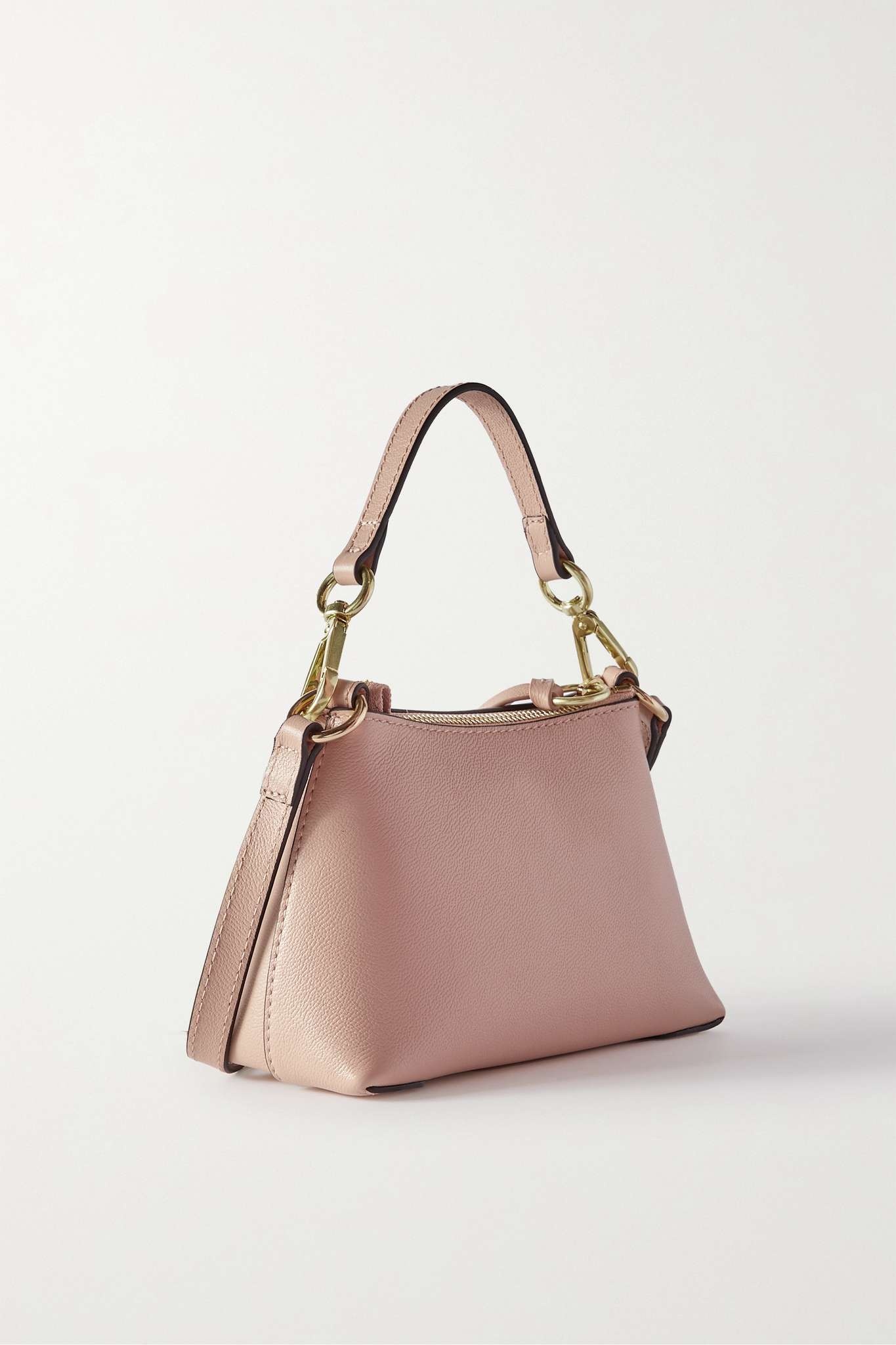 Joan mini textured-leather shoulder bag - 3