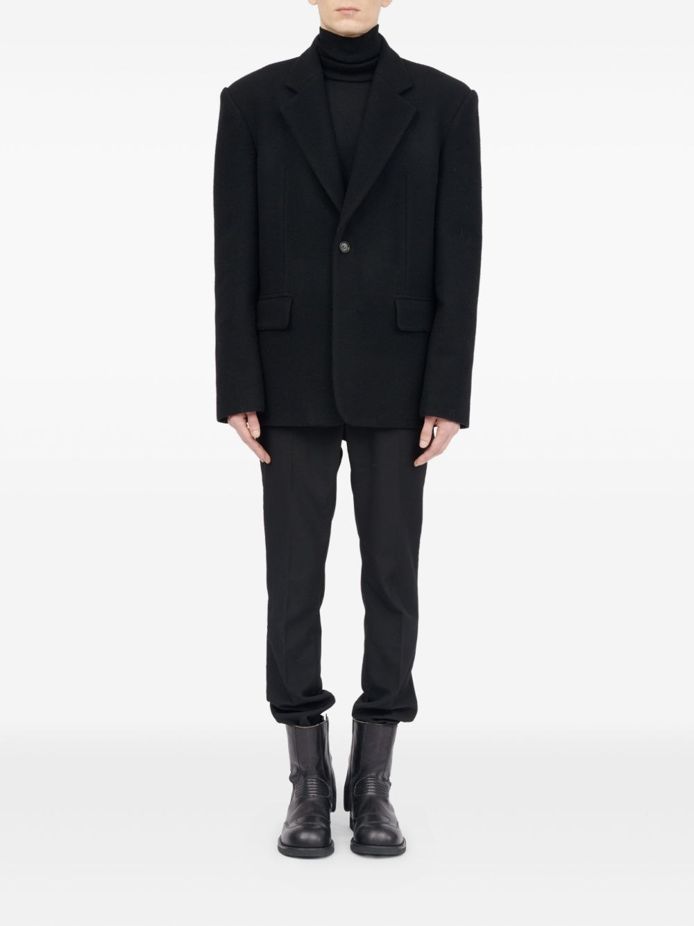 elbow-patch blazer - 2