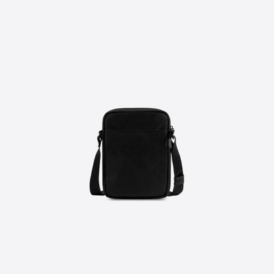 BALENCIAGA Men's Sport Small Messenger Bag in Black/white outlook