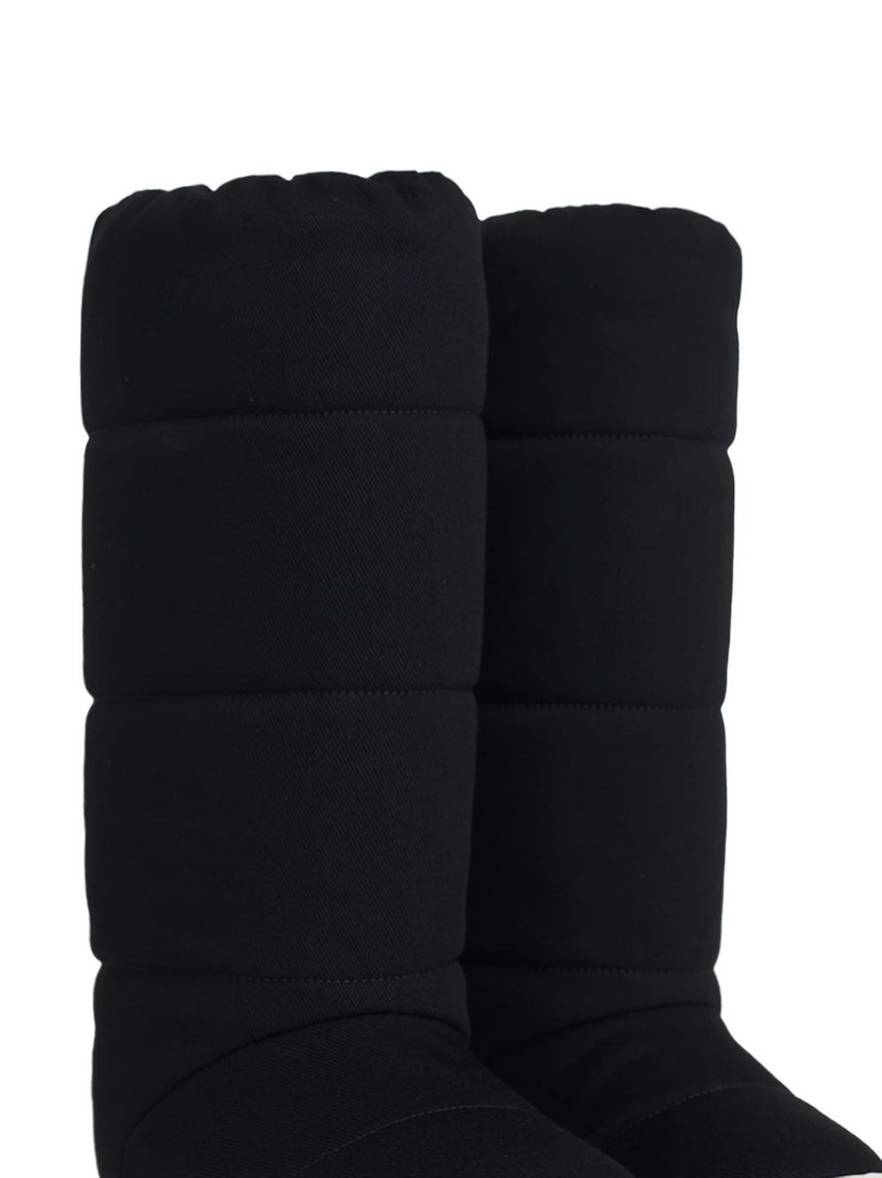 Rick Owens DRKSHDW Mega Bumper "Black/Milk" boots outlook