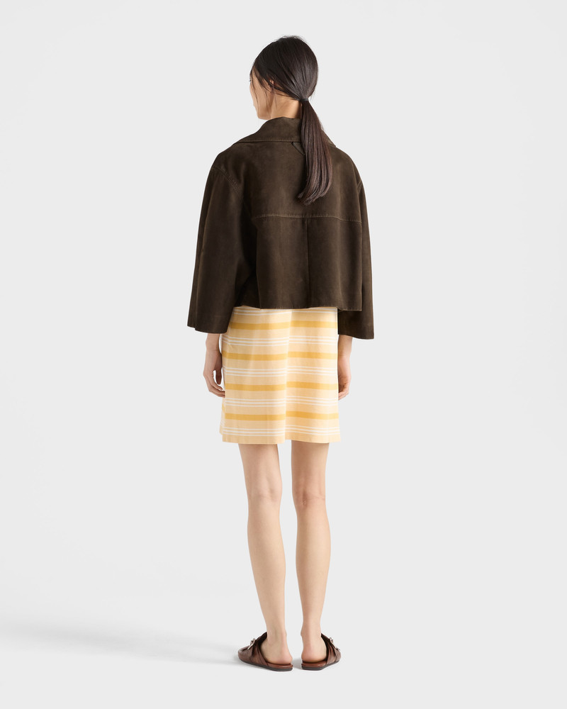 Cropped suede jacket 5