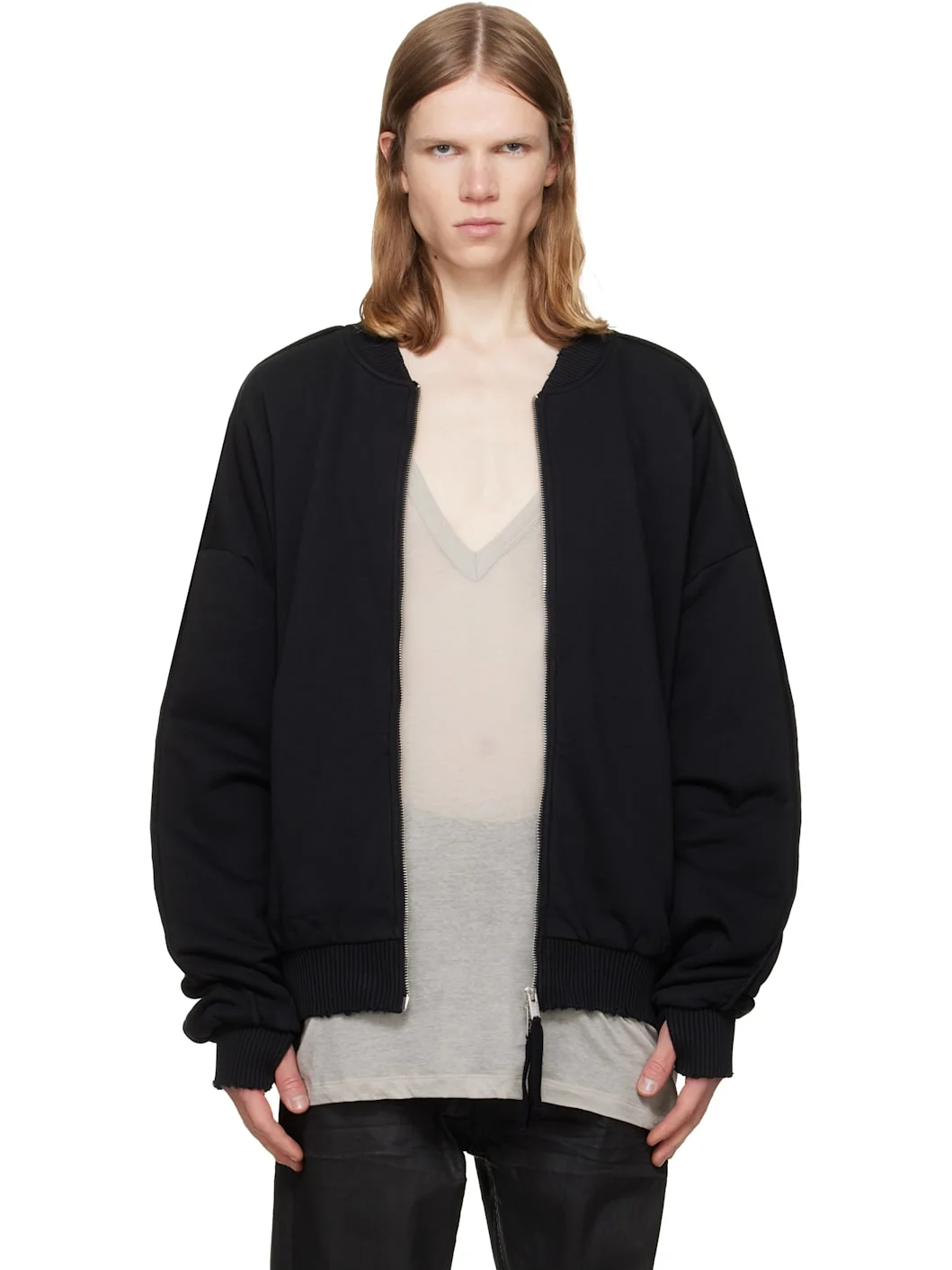 Black MSJ 705 Bomber Jacket - 1
