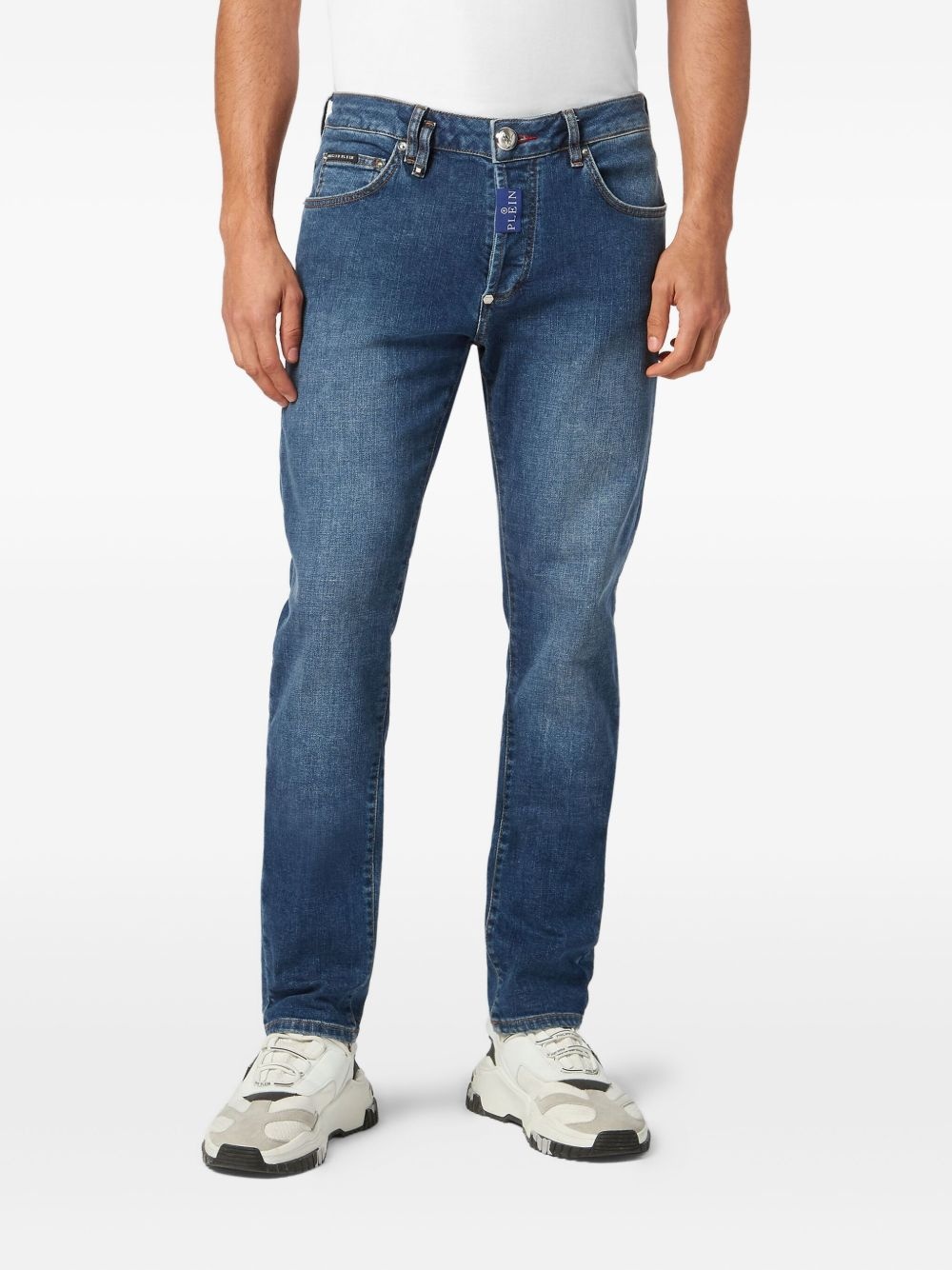 logo-plaque jeans - 2