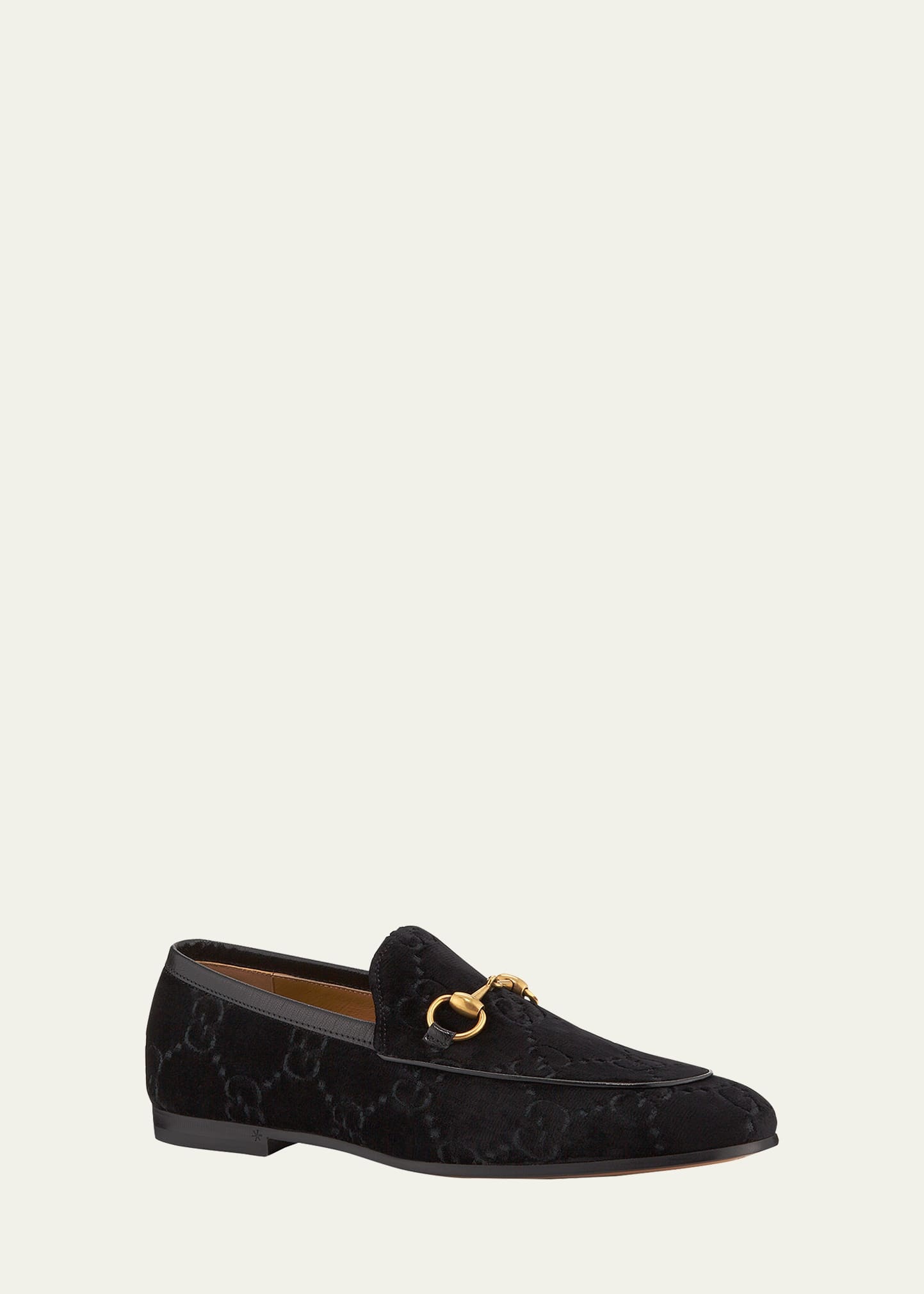 Men's Interlocking-GG Velvet Loafer - 1